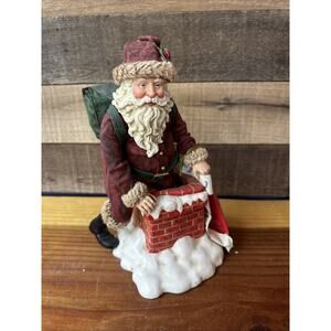 Vintage Possible Dreams Clothtique Santa 1999 Down The Chimney In Box